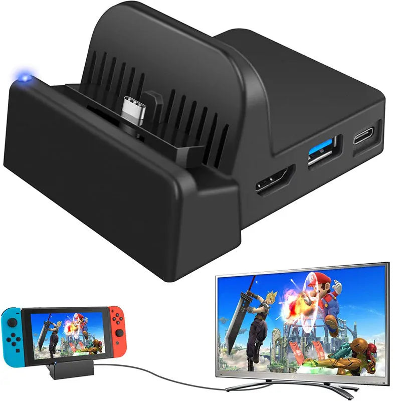Pojifi Docking Station for Nintendo Switch/Switch OLED, Charging Dock 4K HDMI TV Adapter Charger Set Replacement Compatible with Official Nintendo Switch Dock (No Charging Cable) Visit the Pojifi Store Pojifi