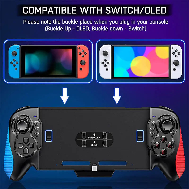 Pojifi Switch Controller for Nintendo Switch/OLED, One-Piece Joypad Controller Replacement for Nintendo Switch Pro Controler, Switch Controllers Remote with Adjustable Turbo and Dual Motor Vibration Pojifi